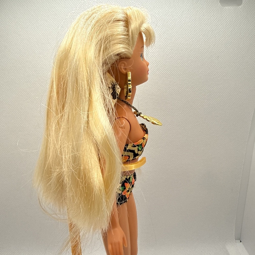 Barbie Tropical Splash Skipper 1994 Original Outfit Earrings and Necklace - Picture 8 of 12